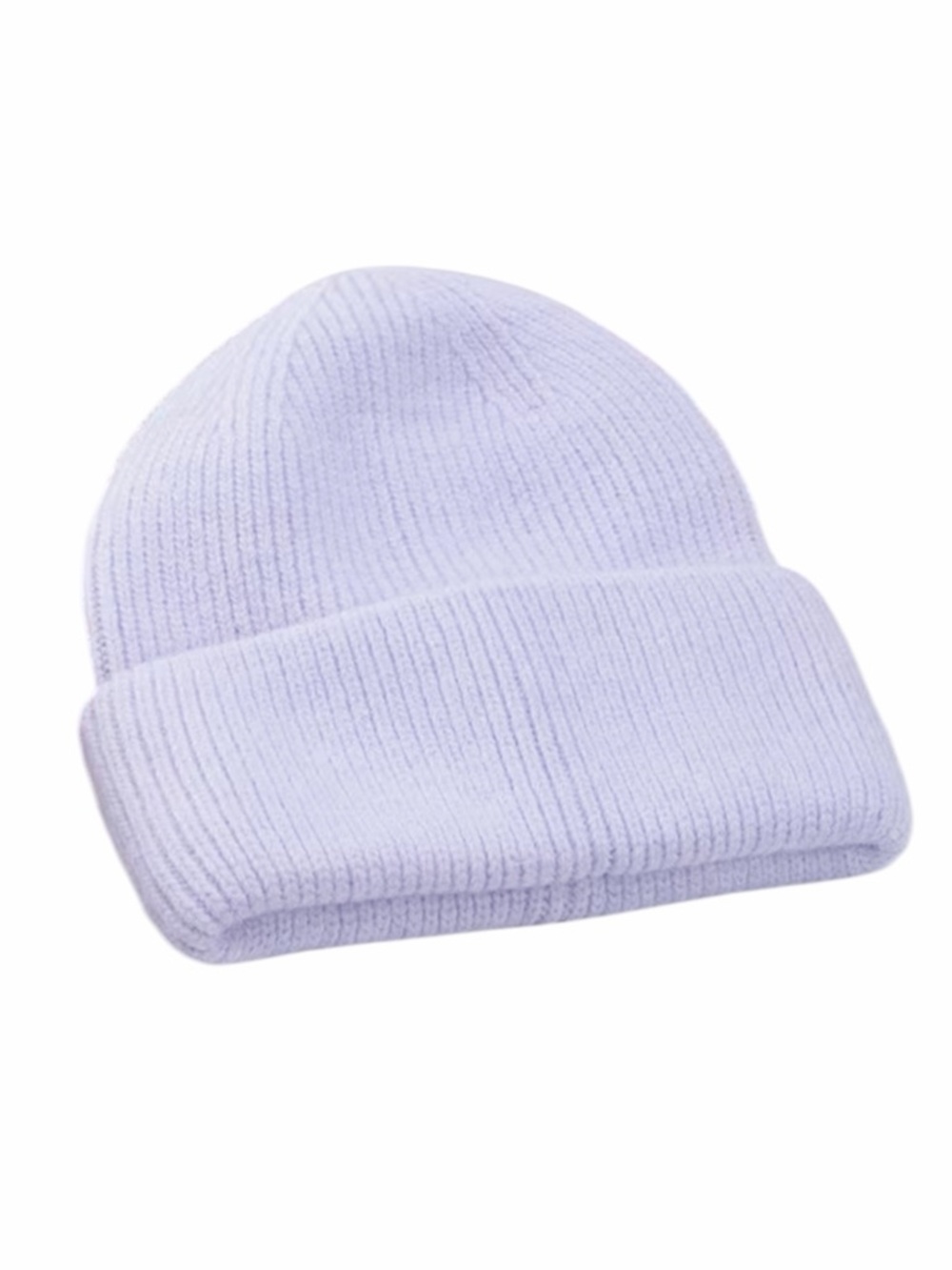 Light Violet Classic Ribbed Beanie  New Without Tags